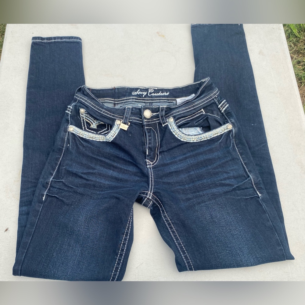 SEXY COUTURE SIZE 5 JEANS IN PERFECT CONDITION, LIKE NEW